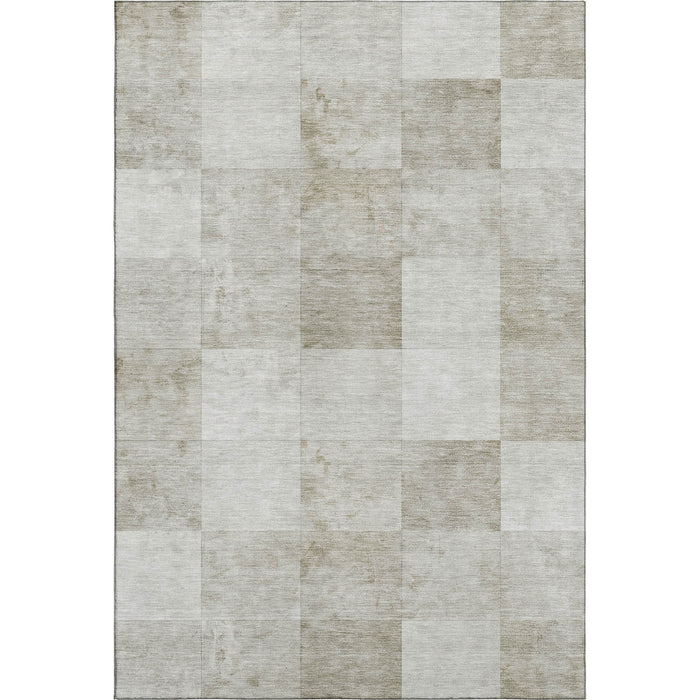 10' X 14' Geometric Washable Area Rug With UV Protection (692553) - Beige / Ivory / Taupe