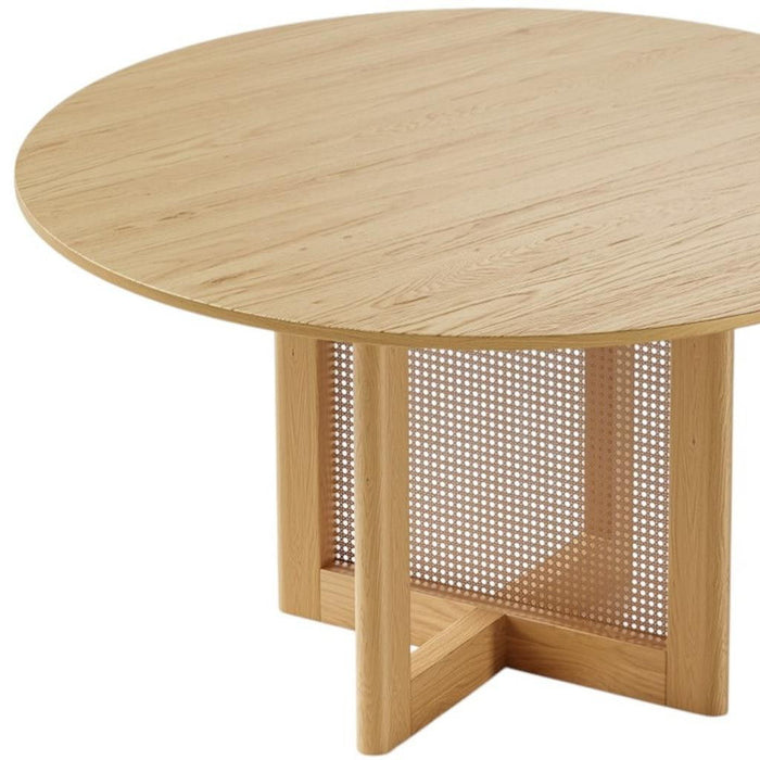 52" Solid Wood Rounded Bar Table - Yellow