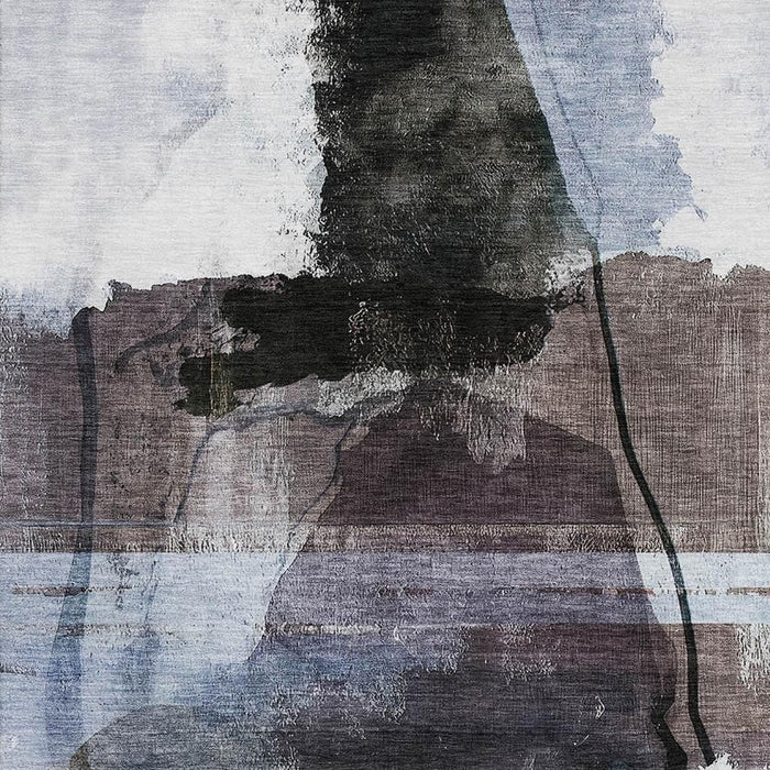 10' X 14' Abstract Washable Area Rug With UV Protection (715375) - Brown / Ivory