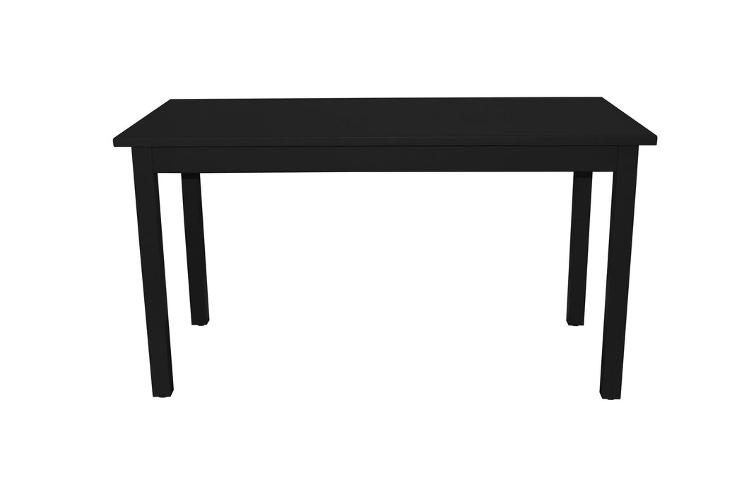 60" Solid Wood Dining Table - Black