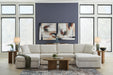 Signature Design by Ashley Modmax Oyster stationary sectional sofa with plush cushions and modern design.