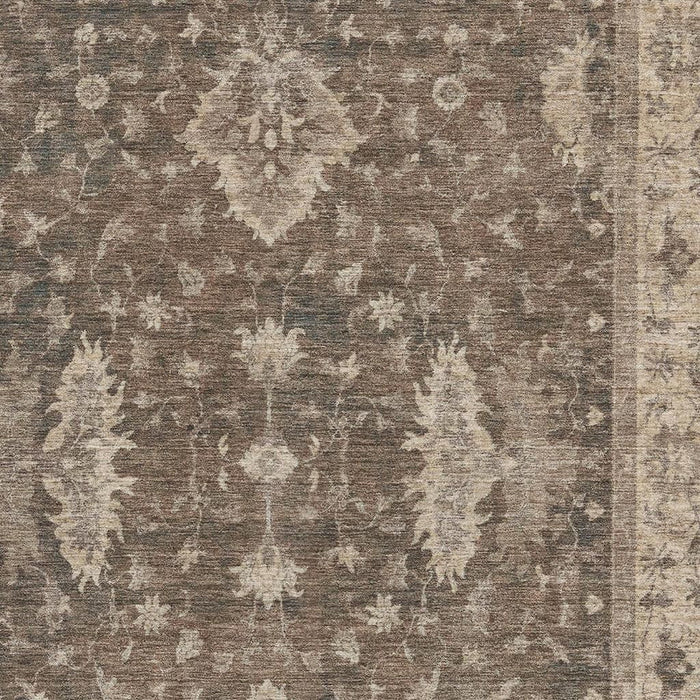10' X 14' Oriental Washable Area Rug With UV Protection (699716) - Brown / Beige