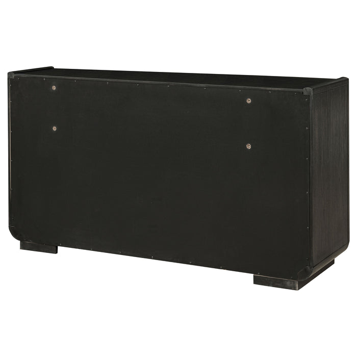 Leandro 8-drawer Bedroom Dresser Cabinet Burnished Black