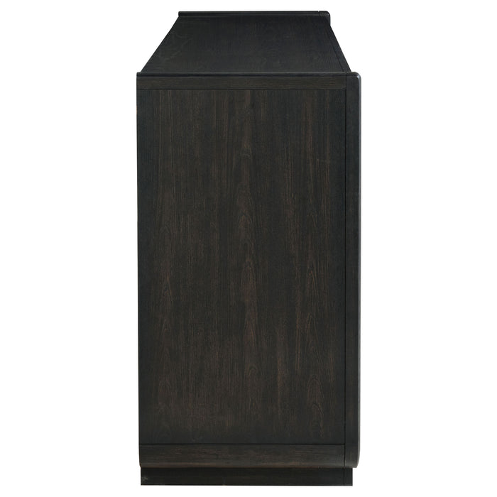 Leandro 8-drawer Bedroom Dresser Cabinet Burnished Black