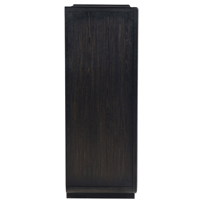 Leandro 5-drawer Bedroom Chest of Drawers Burnished Black