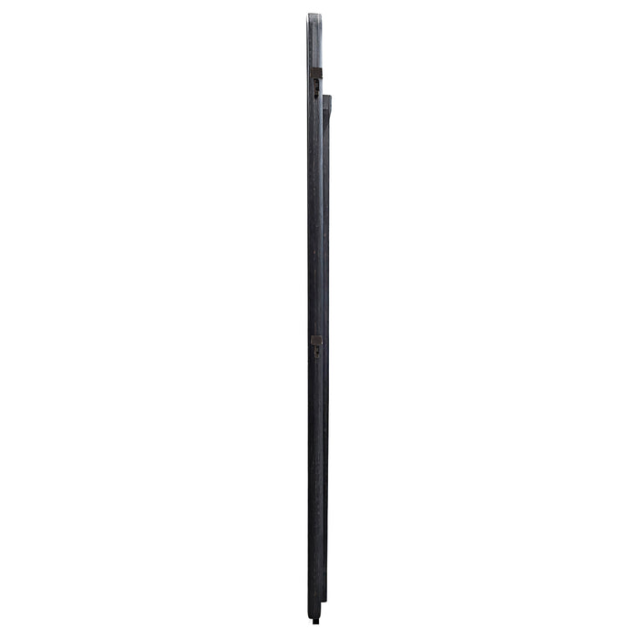 Leandro 76-inch Full Length Floor Mirror Burnished Black