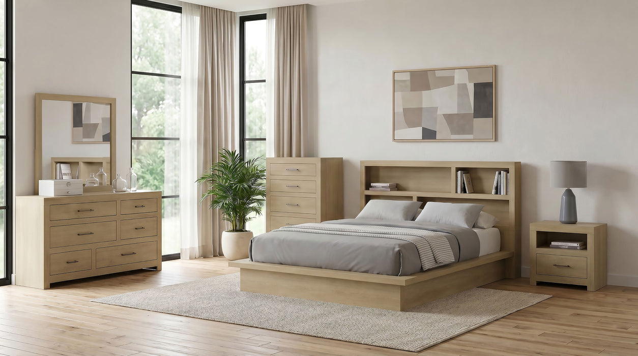 Hendricks 5-piece California King Bedroom Set Light Oak