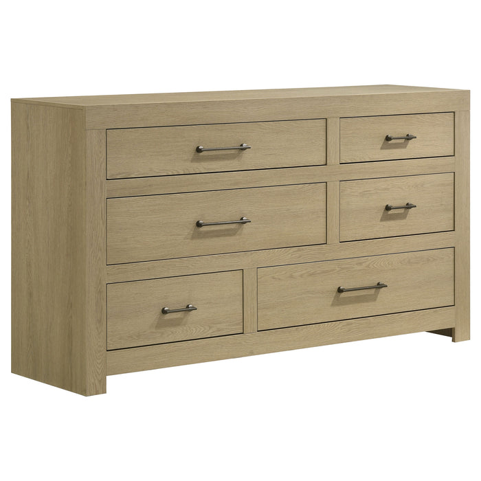 Hendricks 4-piece Queen Bedroom Set Light Oak