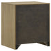 Hendricks 4-piece Eastern King bedroom set in light oak wood, includes bed frame, nightstands, and dresser with modern design