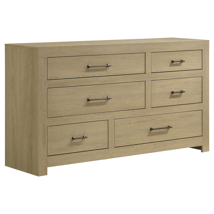 Hendricks 4-piece Eastern King Bedroom Set Light Oak