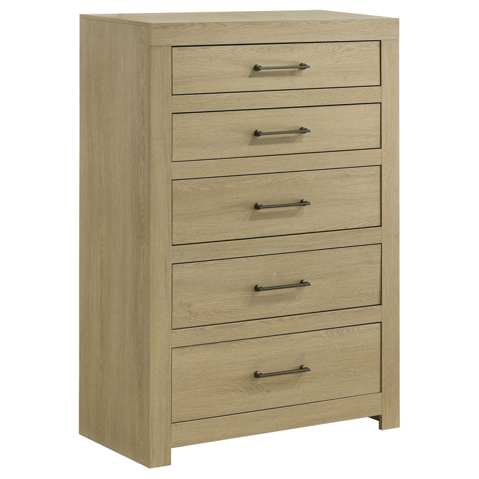 Hendricks 5-piece California King Bedroom Set Light Oak