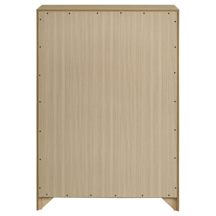 Hendricks 5-drawer Bedroom Chest of Drawers Light Oak