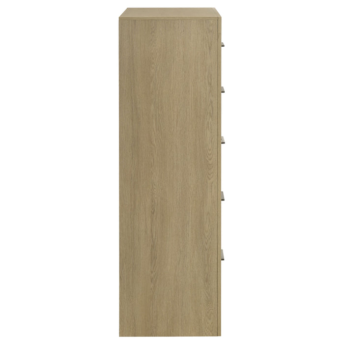 Hendricks 5-drawer Bedroom Chest of Drawers Light Oak