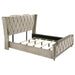 Lorient 4-piece California King bedroom set by CoasterEveryday featuring ivory and camel-colored furniture with a modern design.
