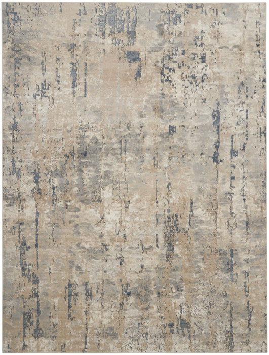 10' x 14' Abstract Power Loom Area Rug - Beige