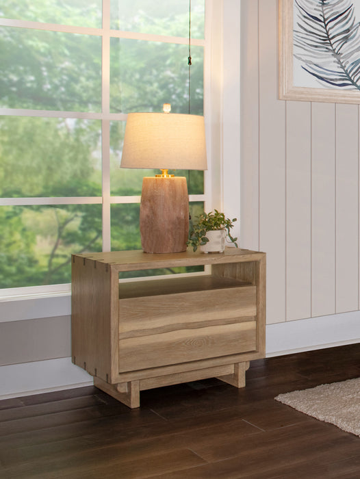 Stillwater 2-drawer Nightstand Weathered Oak