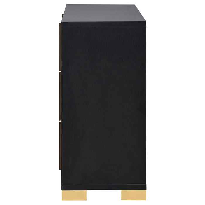 Marceline 6-drawer Dresser Black