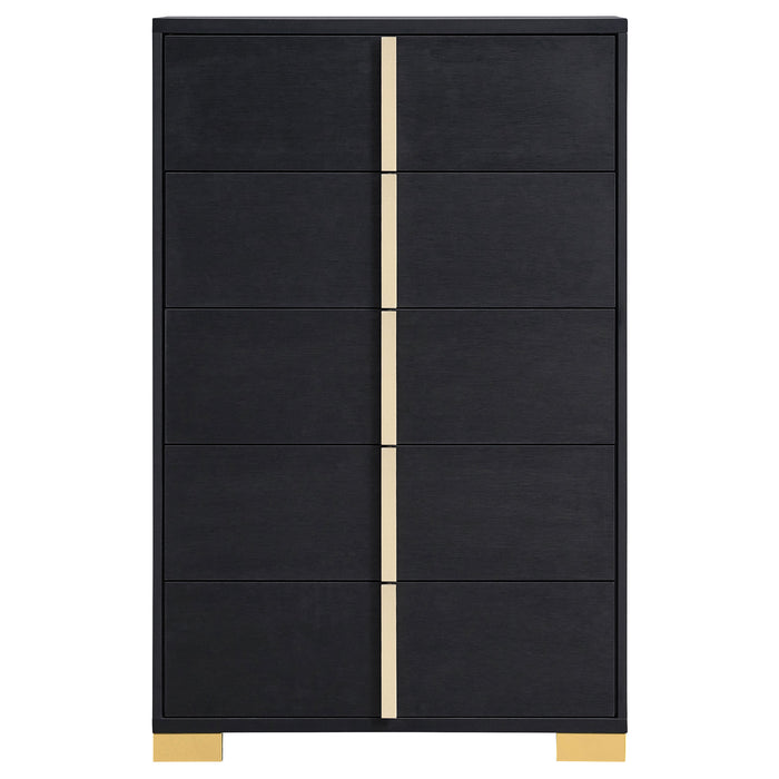 Marceline 5-drawer Bedroom Chest Black