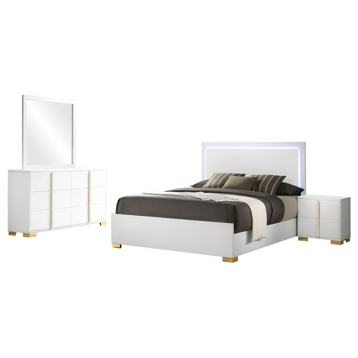 Marceline 4-piece Eastern King Bedroom Set White