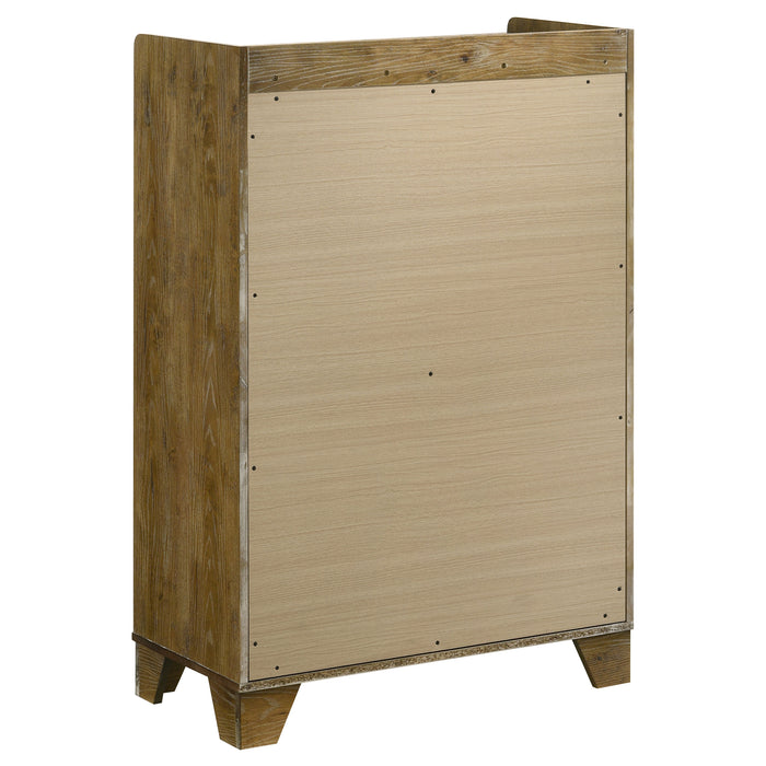 Henderson 5-piece Eastern King Bedroom Set Medium Oak