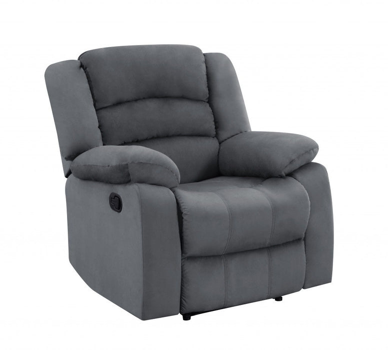 Contemporary Gray Fabric Chair - Gray