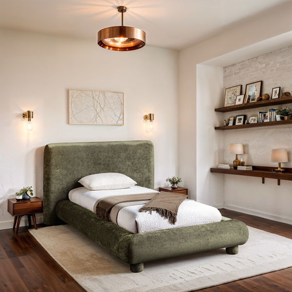 Blair - Chenille Upholstered Bed