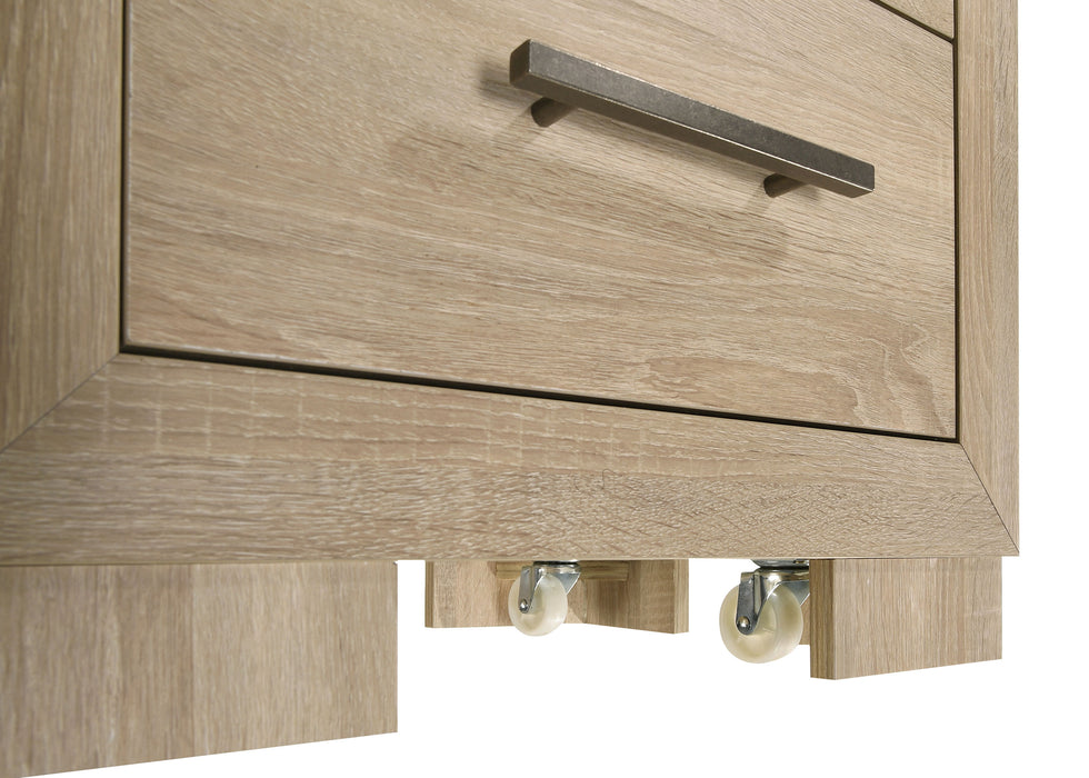 Arielle 4-piece Queen Bedroom Set Light Oak
