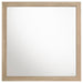 Arielle dresser mirror by CoasterEveryday with a light oak wood-look frame