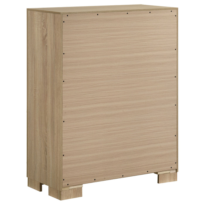 Arielle 4-Drawer Bedroom Chest with Framed Fronts Light Oak
