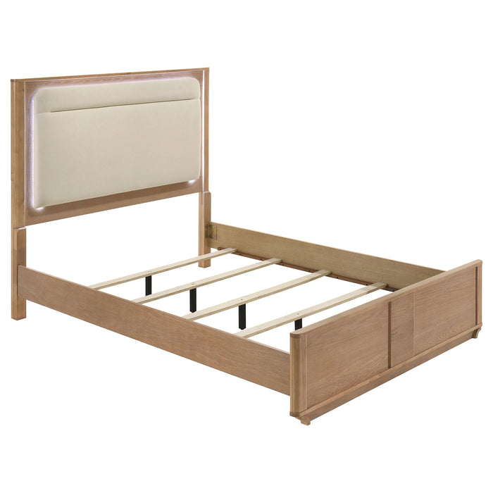 Leanne 5-piece Queen Bedroom Set Light Oak