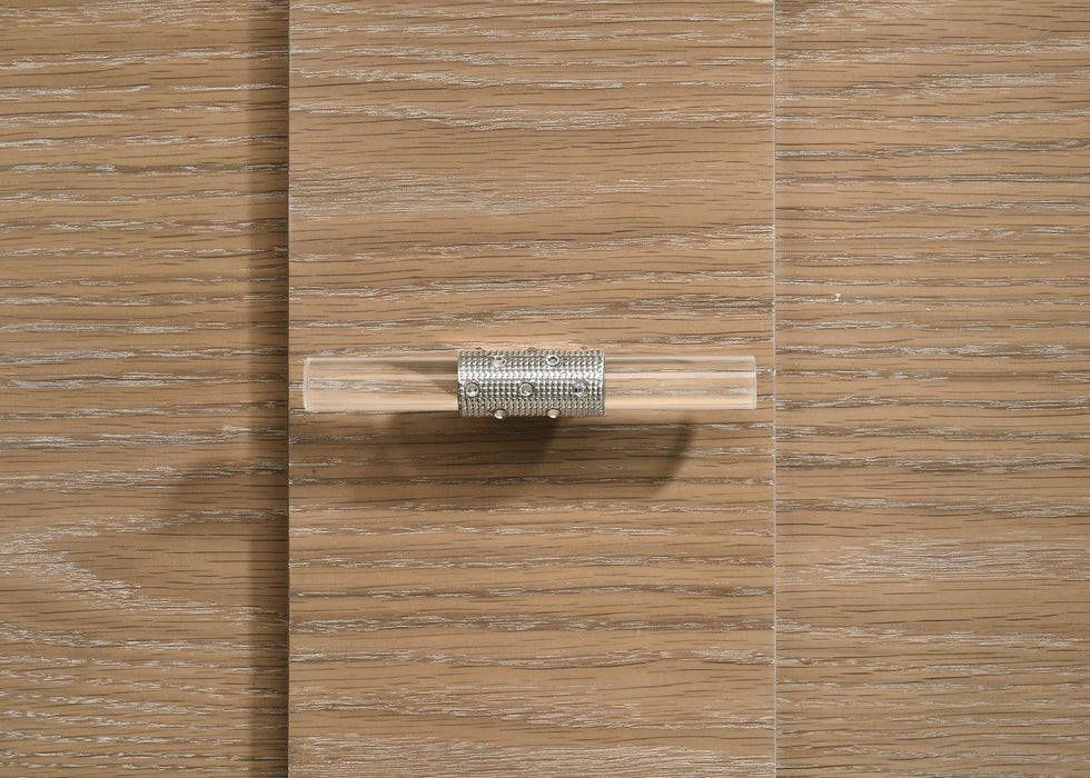 Leanne 6-drawer Sinter Stone Top Dresser Cabinet Light Oak