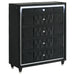 Lorient 5-piece California King bedroom set by CoasterEveryday featuring black finish and modern furniture design.