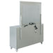 Silver metallic Gunnison 6-drawer dresser with matching mirror, modern furniture piece from CoasterEssence with sleek design.