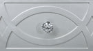 CoasterEssence Gunnison 6-drawer silver metallic dresser with attached mirror, showcasing sleek modern furniture design