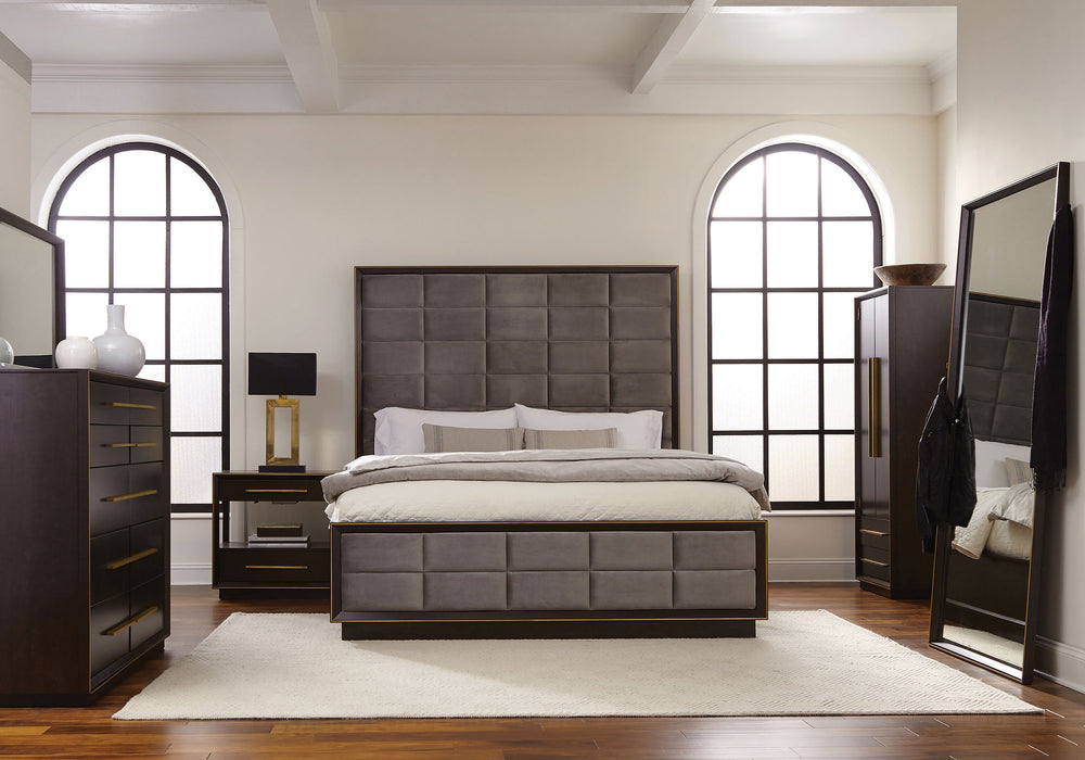 Durango 4-piece California King Bedroom Set Smoked Peppercorn