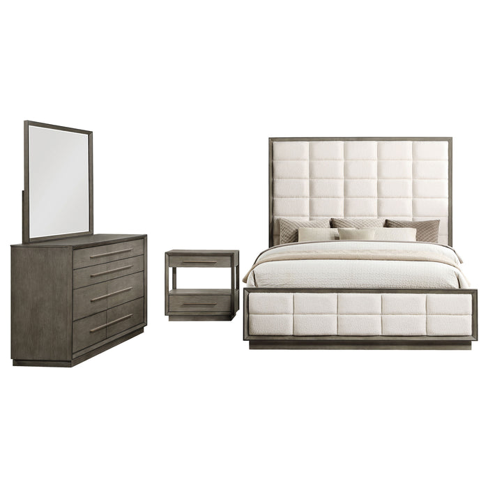 Durango 4-piece California King Bedroom Set Taupe Oak
