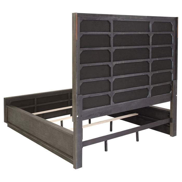 Durango 80-inch California King Panel Bed Taupe Oak