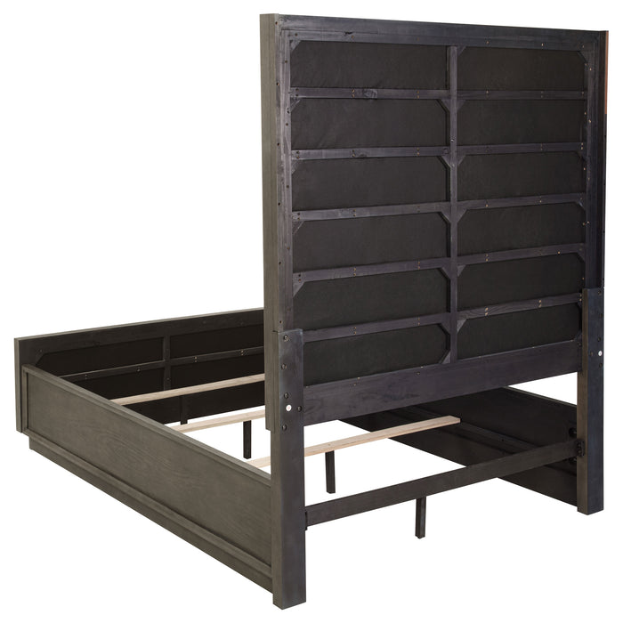 Durango 80-inch Queen Panel Bed Taupe Oak