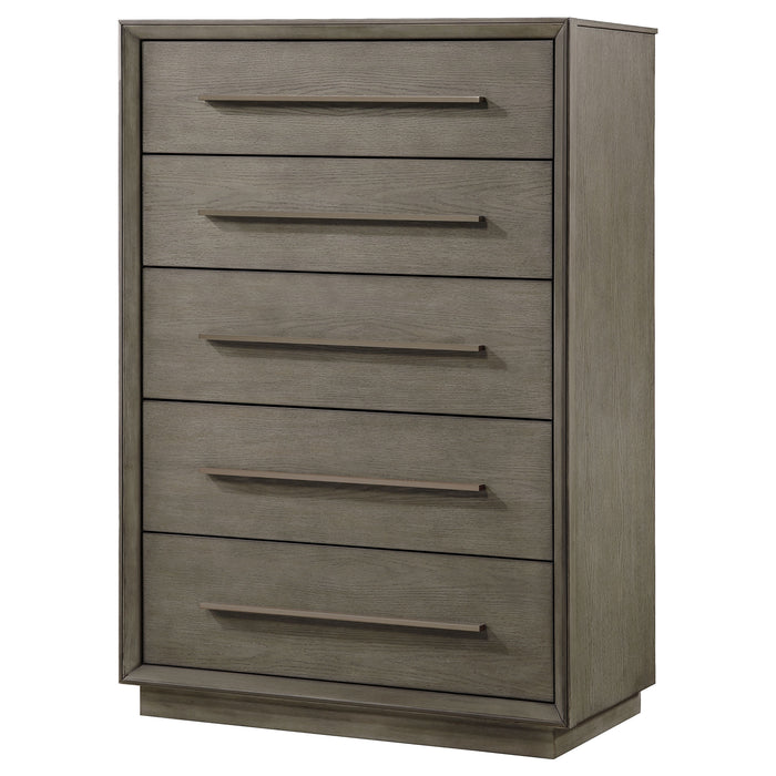 Durango 5-drawer Bedroom Chest Taupe Oak