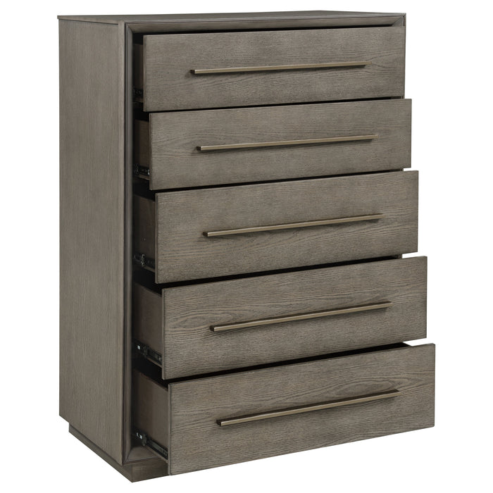 Durango 5-drawer Bedroom Chest Taupe Oak