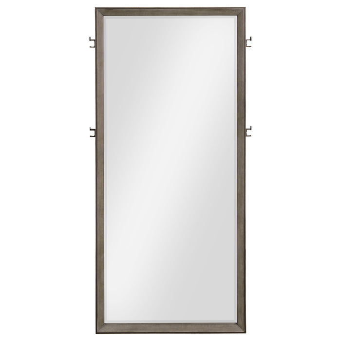 Durango 80-inch Standing Floor Mirror Washed Oak
