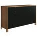 Walnut Madeira 5-piece Eastern King bedroom set by CoasterEveryday, featuring a bed, nightstands, and matching dresser.
