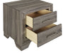 CoasterEveryday Wright 4-piece California King bedroom set in warm brown oak with bed frame, nightstands, and dresser furniture.