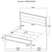 Brown oak Wright 4-piece California King bedroom furniture set by CoasterEveryday, including bed frame, nightstands, and dresser.