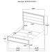 Brown oak Wright 5-piece queen bedroom set by CoasterEveryday, featuring a bed frame, dresser, and matching nightstands.