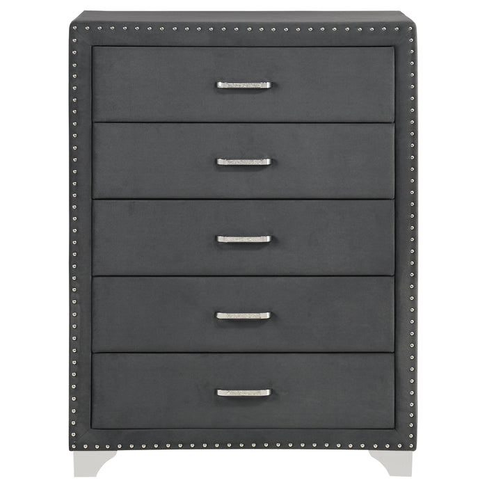 Melody 5-drawer Bedroom Chest Grey