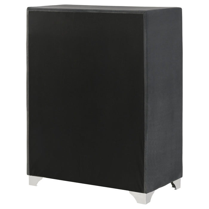 Melody 5-drawer Bedroom Chest Grey