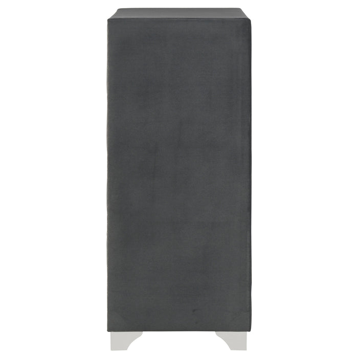 Melody 5-drawer Bedroom Chest Grey