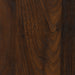 Walnut upholstered Queen bed with padded headboard and wooden frame, modern furniture design for bedroom decor.