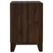 Walnut Welsley 2-drawer nightstand bedside table with sleek design and modern hardware, made by CoasterEveryday.